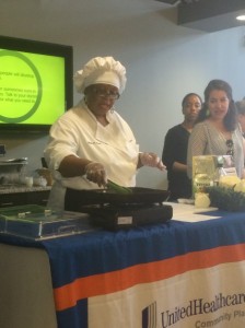 Cooking presentation by Chef Gayle Owens