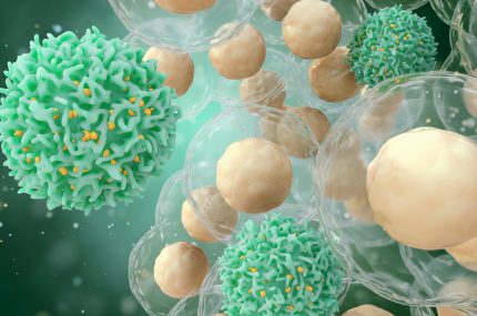 Medical concept of cancer. 3d illustration of T cells or cancer cells. Medical concept of cancer. 3d illustration of T cells or cancer cells.